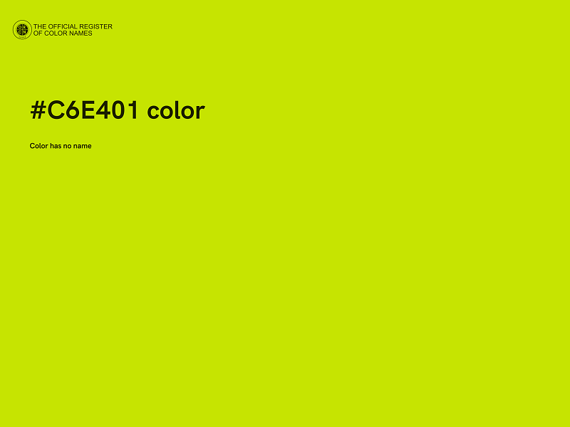 #C6E401 color image