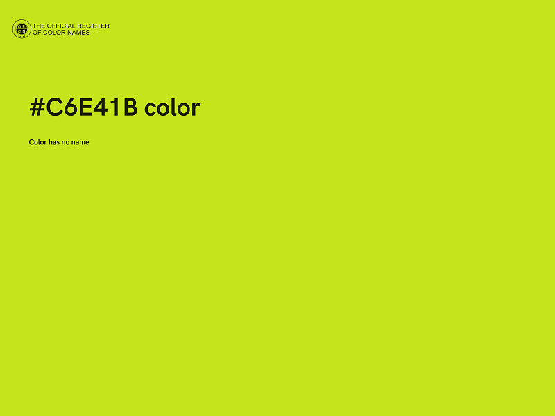 #C6E41B color image