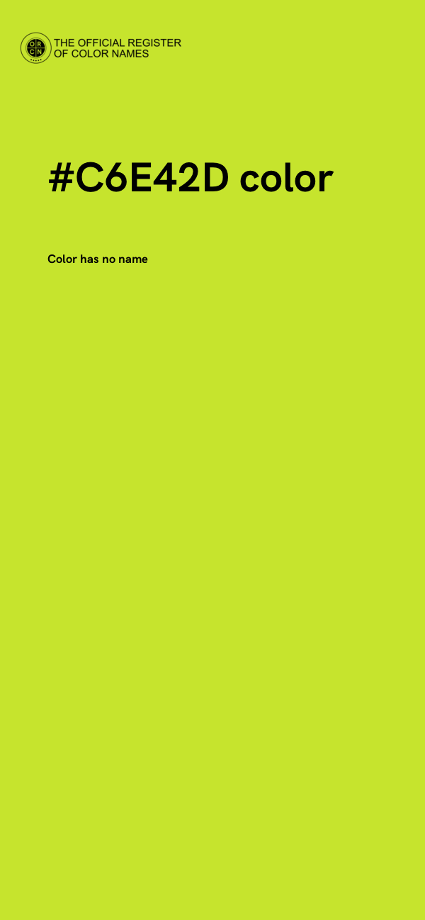 #C6E42D color image