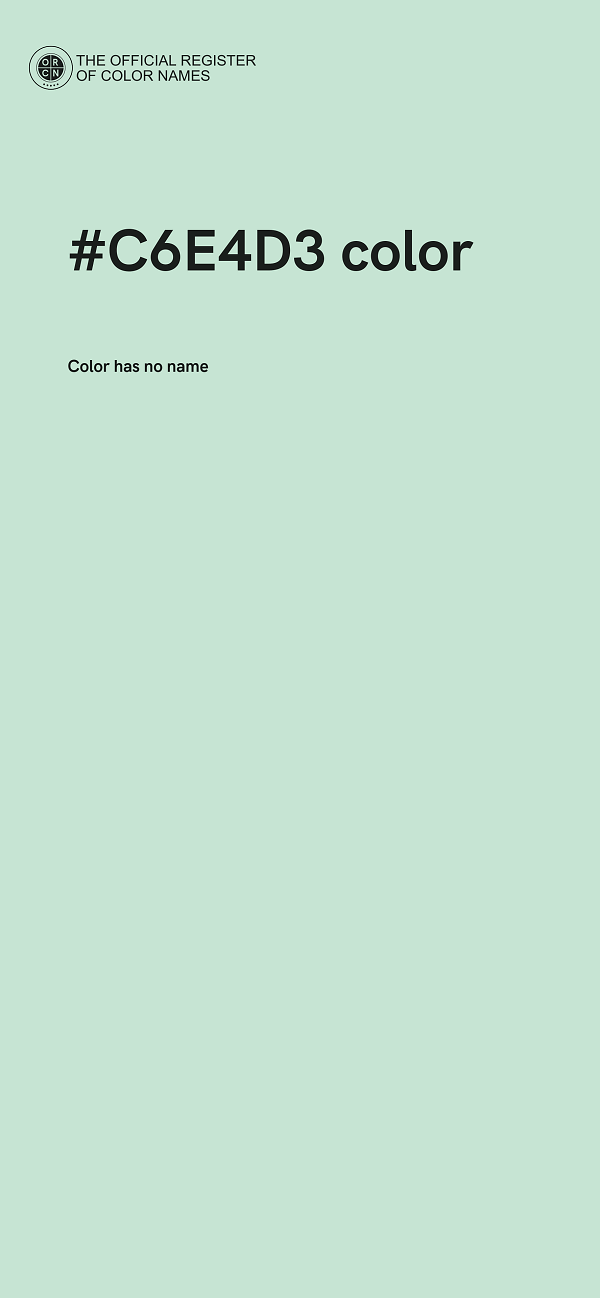 #C6E4D3 color image
