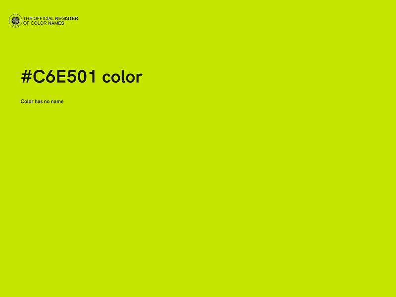 #C6E501 color image