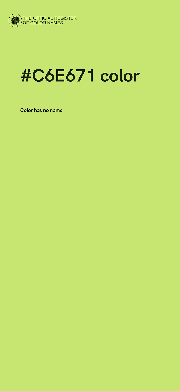 #C6E671 color image