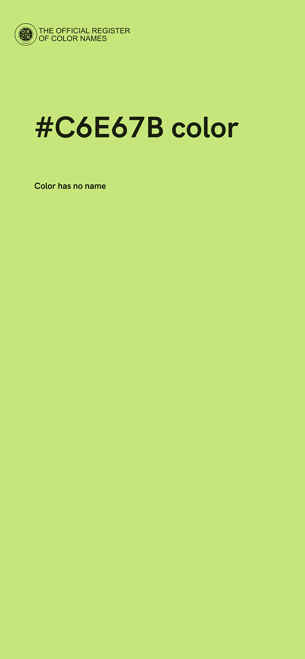 #C6E67B color image