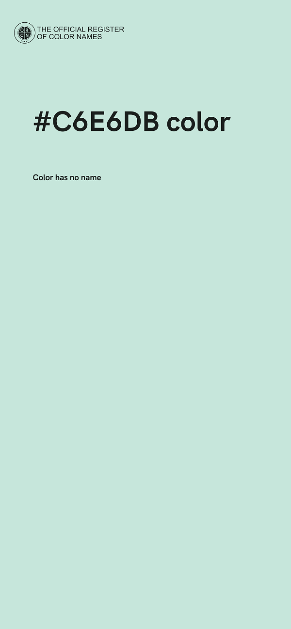#C6E6DB color image