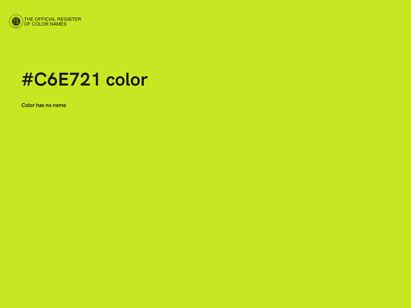 #C6E721 color image