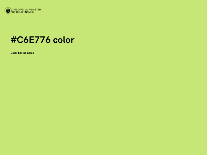 #C6E776 color image