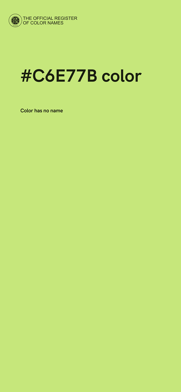 #C6E77B color image