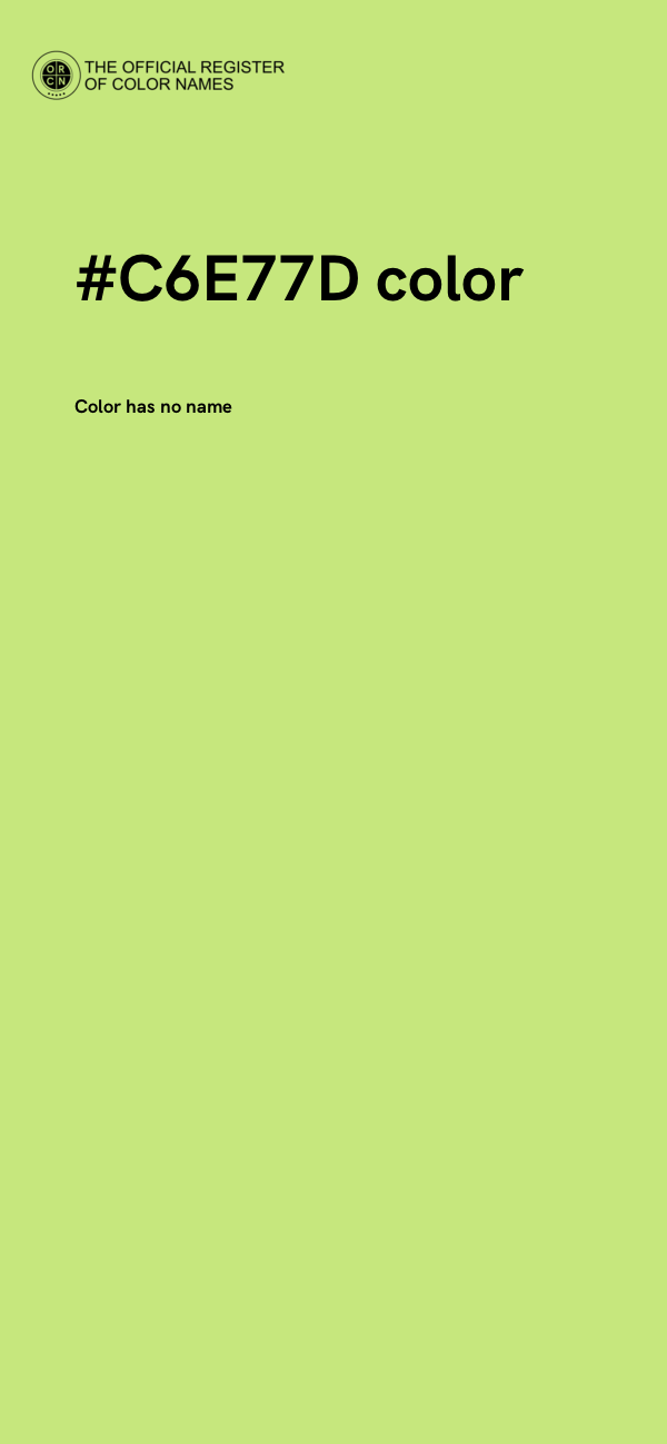 #C6E77D color image