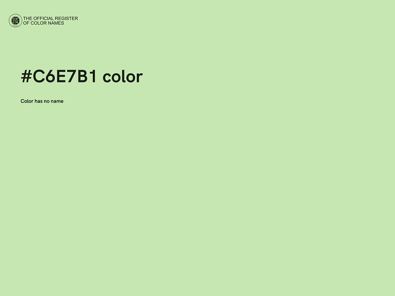 #C6E7B1 color image