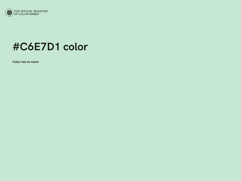 #C6E7D1 color image