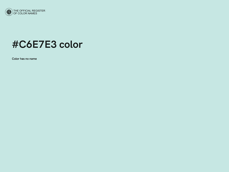 #C6E7E3 color image