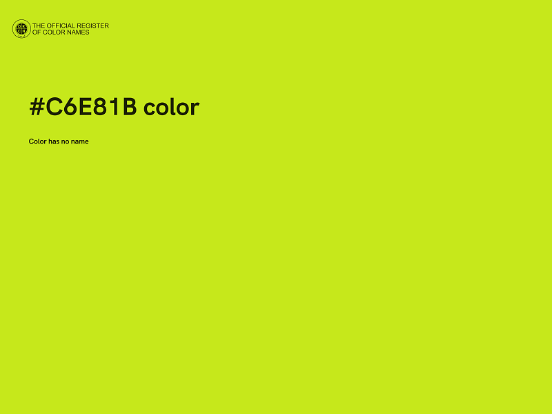 #C6E81B color image