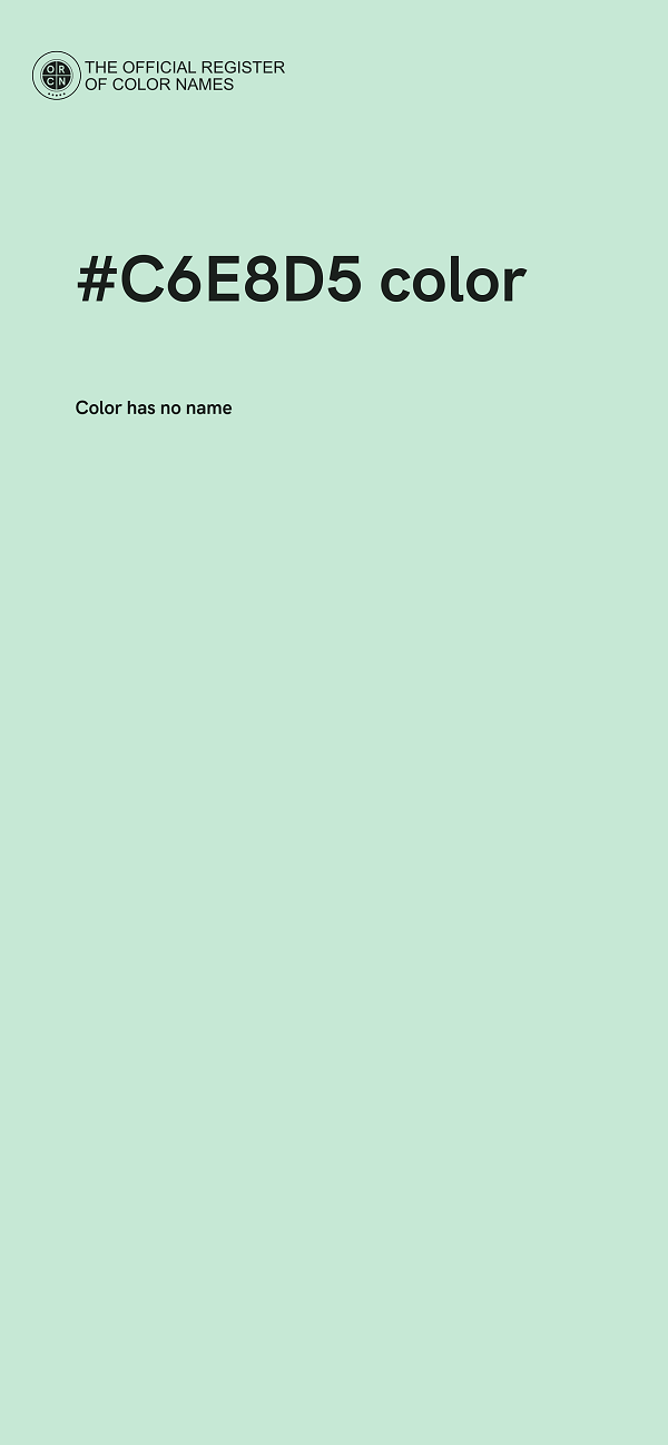 #C6E8D5 color image