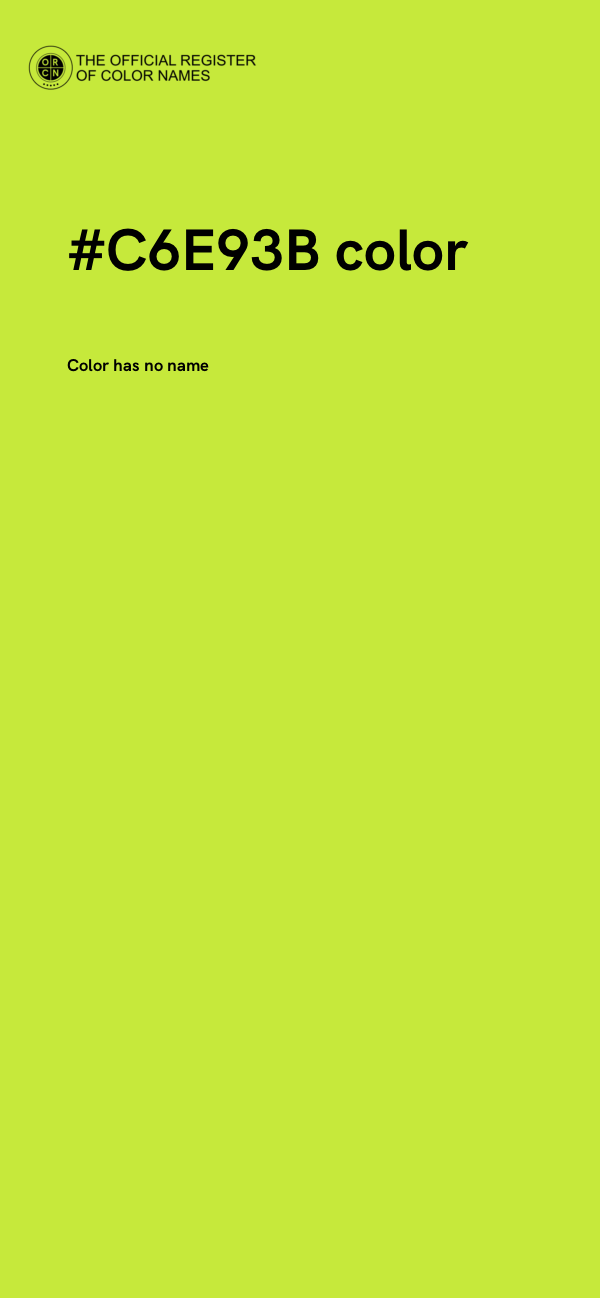 #C6E93B color image