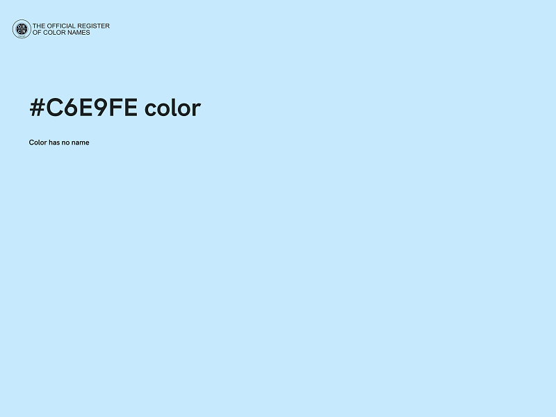 #C6E9FE color image