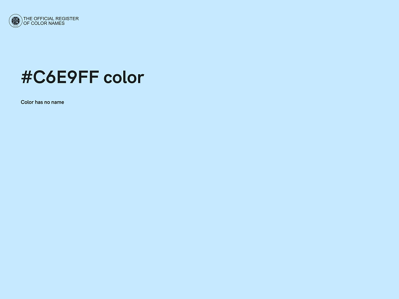 #C6E9FF color image