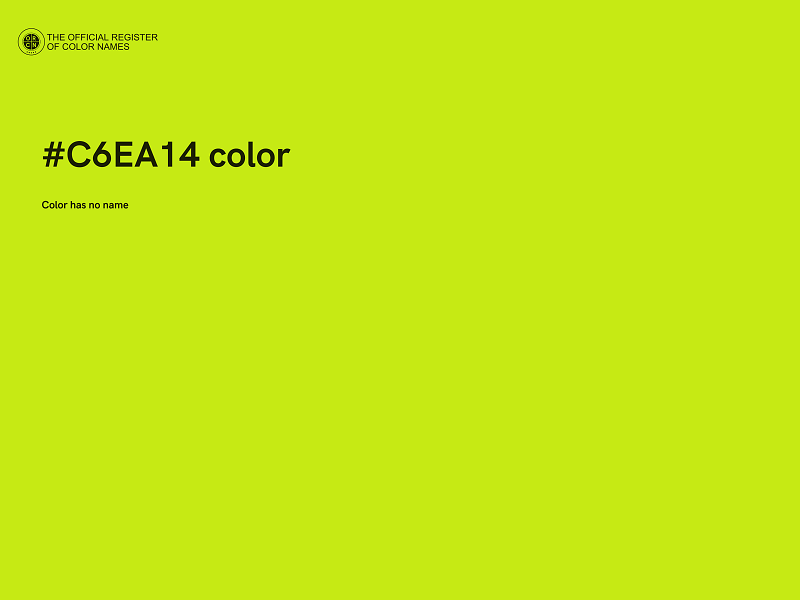 #C6EA14 color image