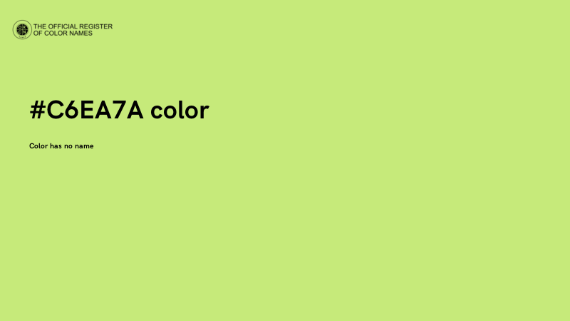 #C6EA7A color image