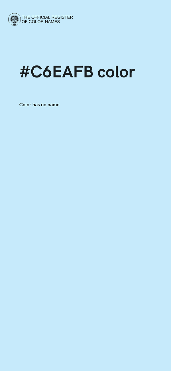 #C6EAFB color image