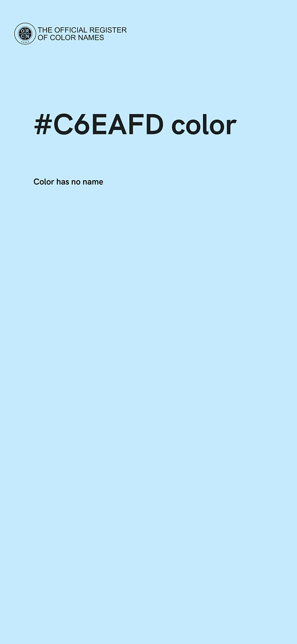 #C6EAFD color image