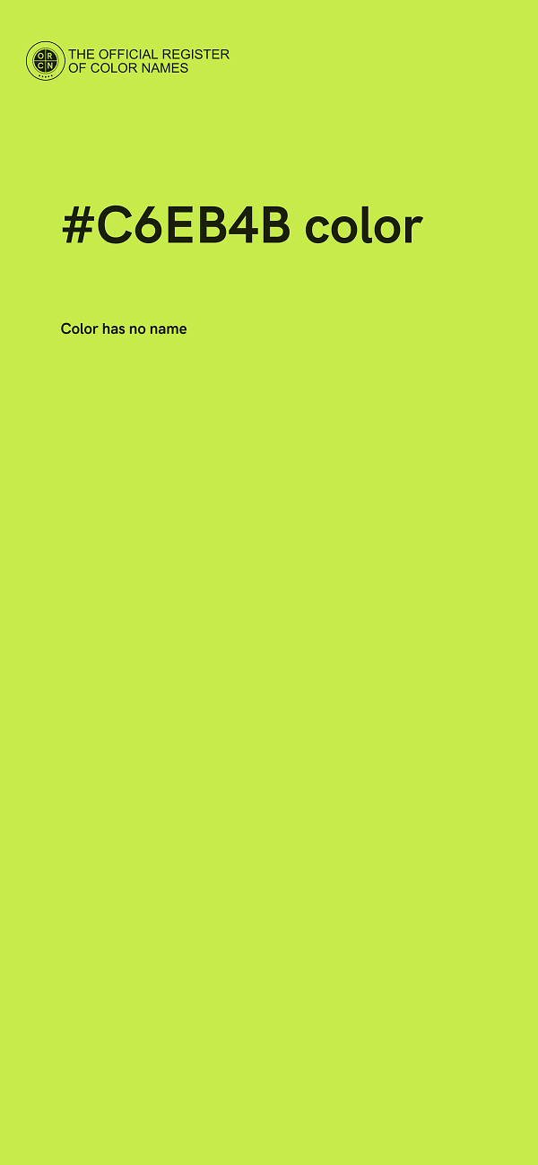 #C6EB4B color image