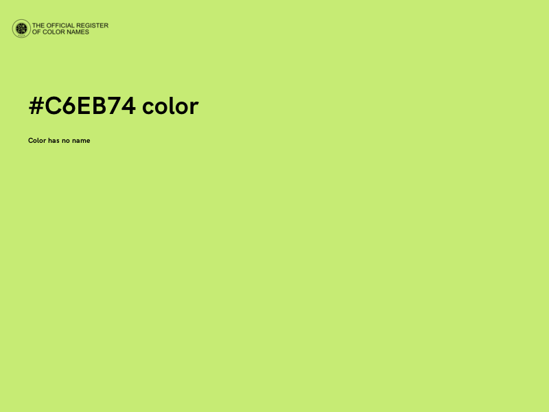 #C6EB74 color image