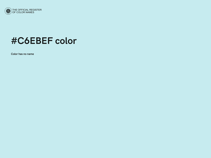 #C6EBEF color image