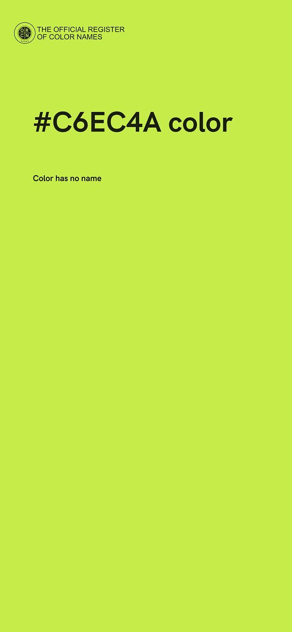 #C6EC4A color image