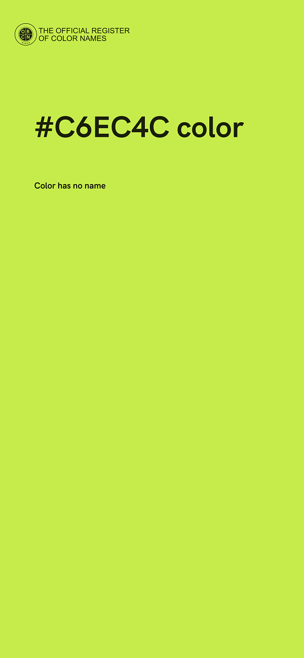 #C6EC4C color image