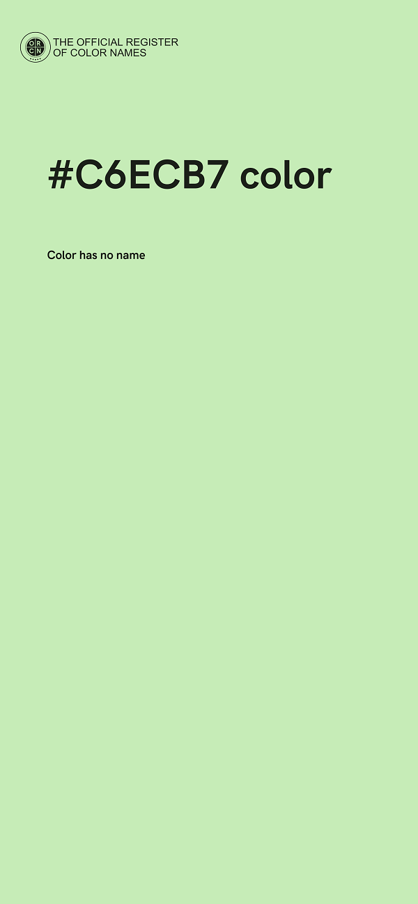 #C6ECB7 color image