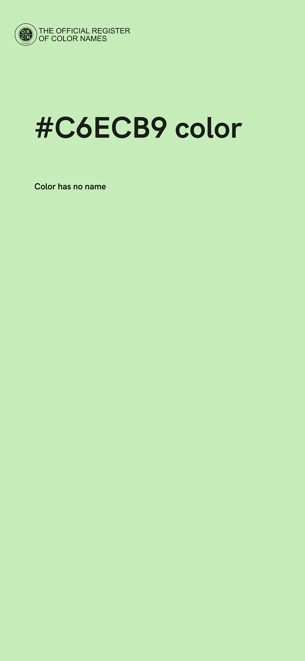 #C6ECB9 color image