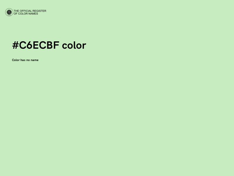 #C6ECBF color image
