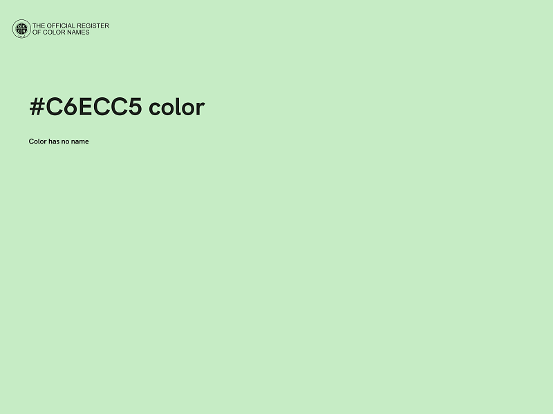 #C6ECC5 color image