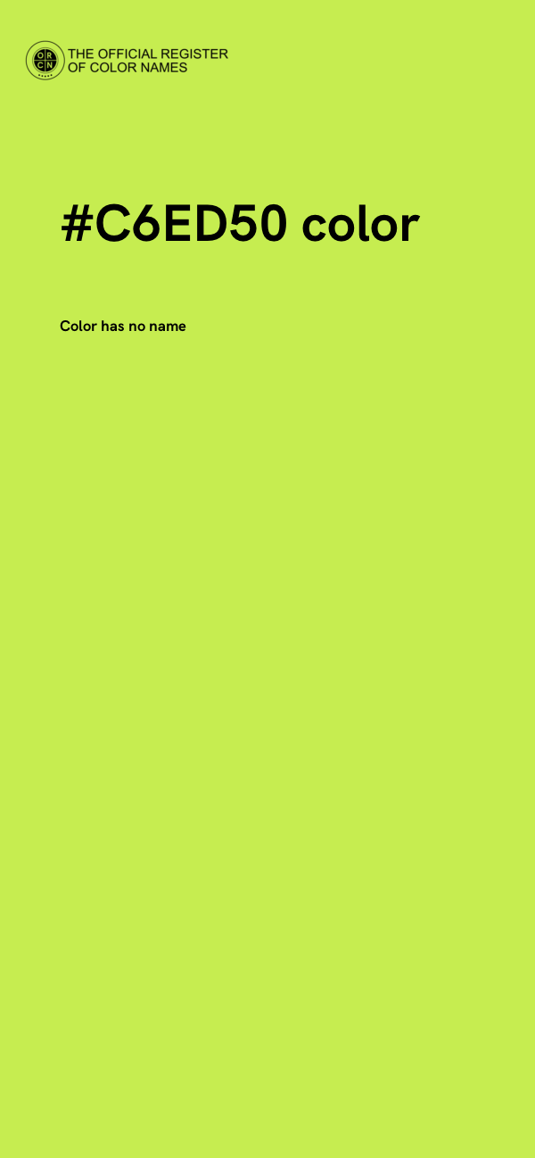 #C6ED50 color image