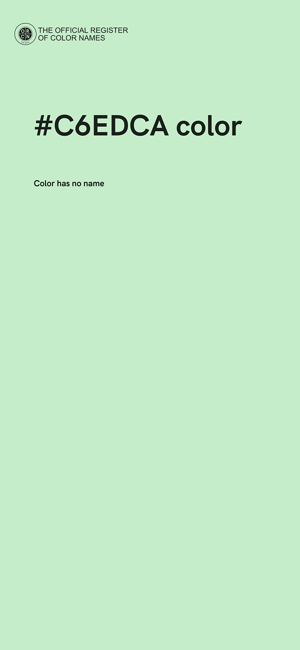 #C6EDCA color image