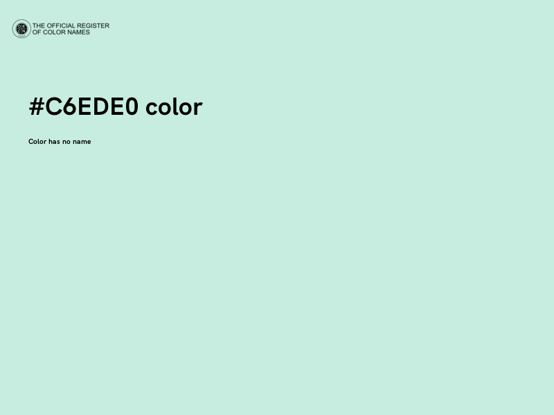 #C6EDE0 color image
