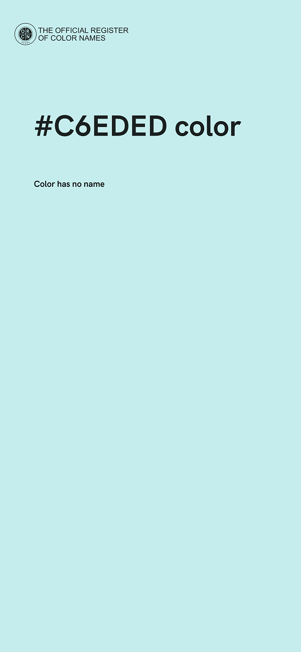 #C6EDED color image