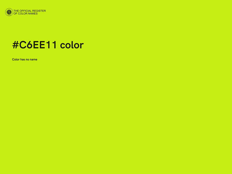 #C6EE11 color image