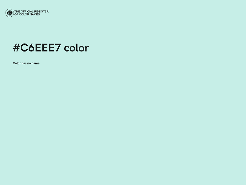 #C6EEE7 color image