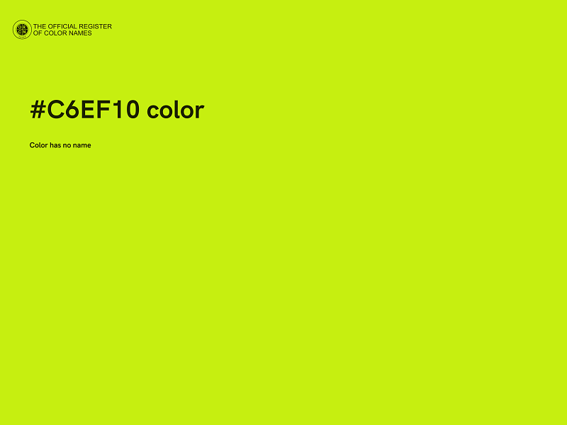 #C6EF10 color image