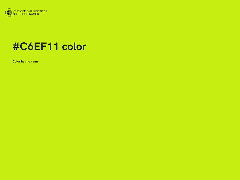 #C6EF11 color image