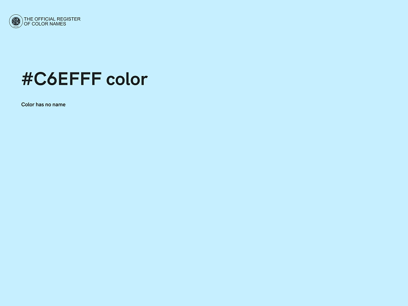 #C6EFFF color image