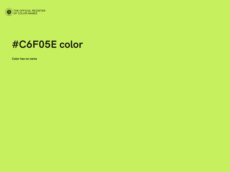#C6F05E color image