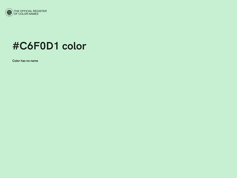 #C6F0D1 color image