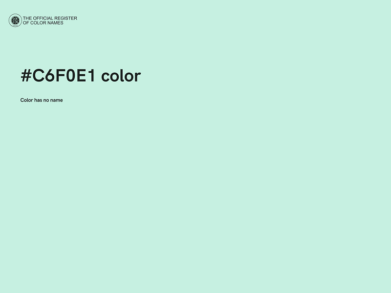 #C6F0E1 color image