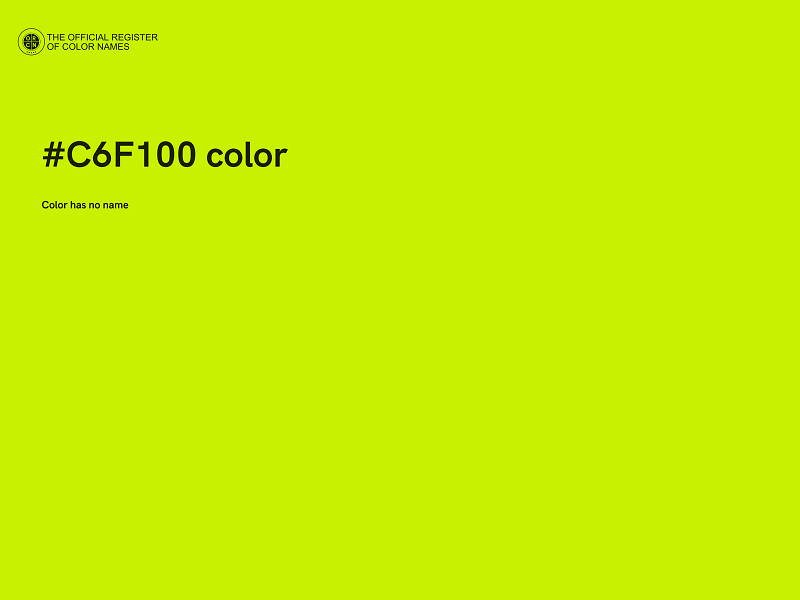 #C6F100 color image