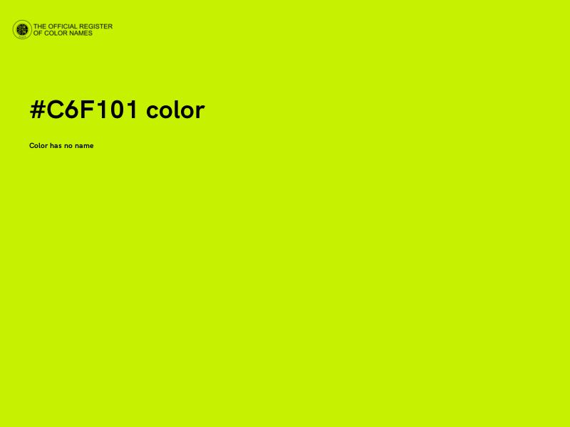 #C6F101 color image
