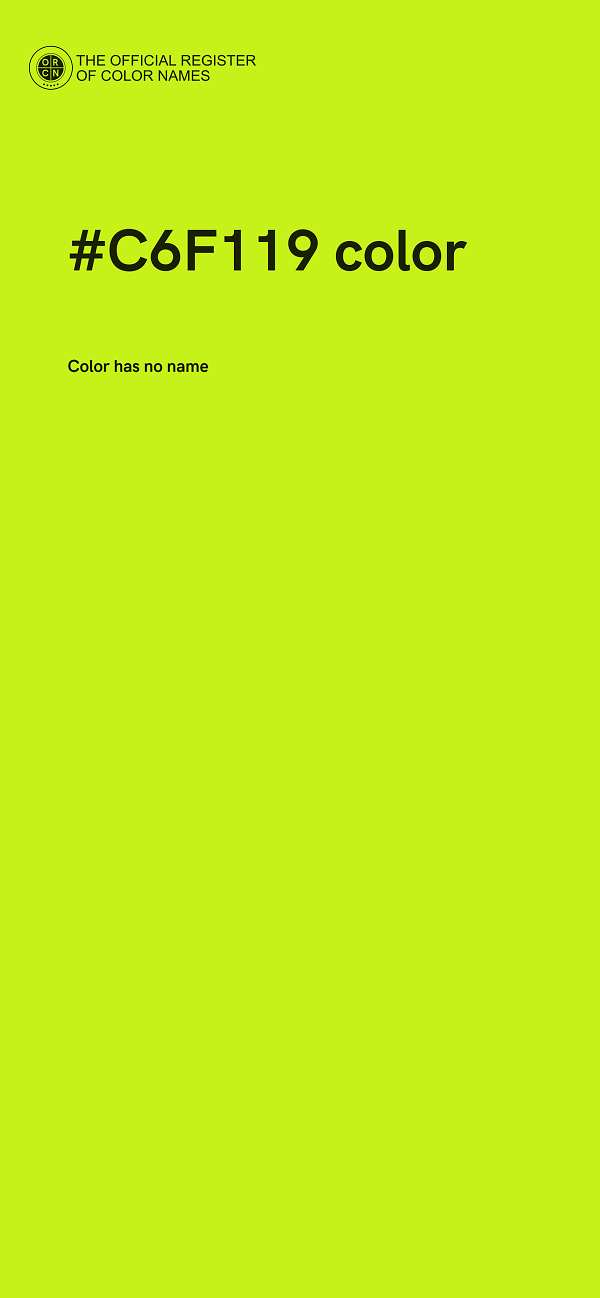 #C6F119 color image