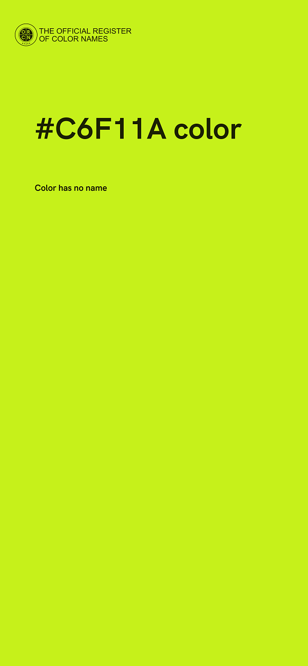 #C6F11A color image