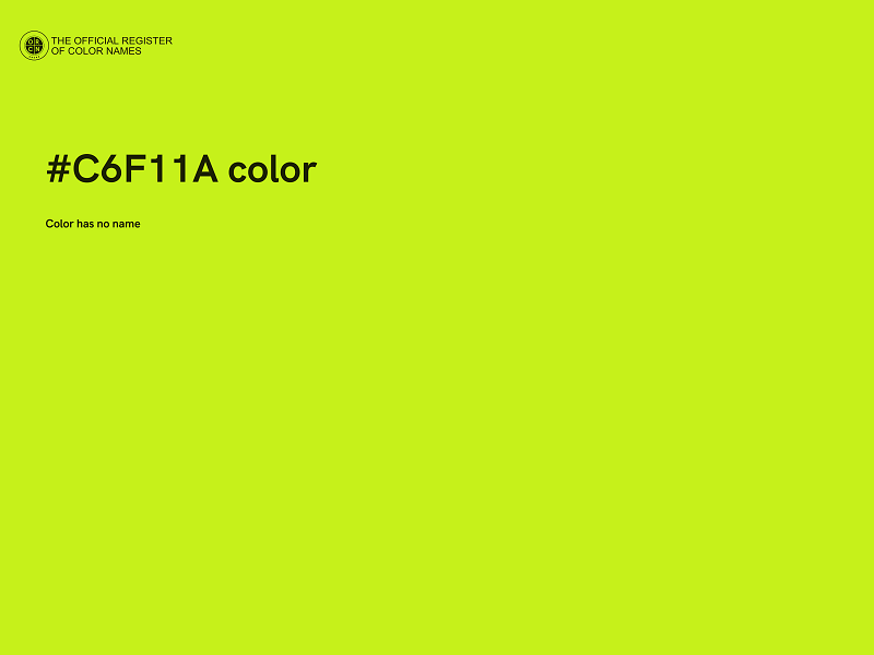 #C6F11A color image